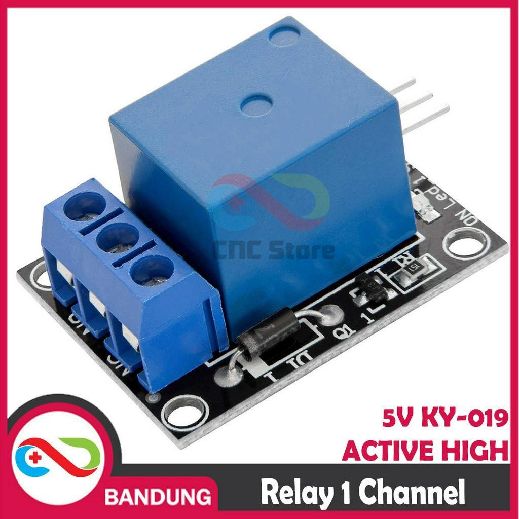 โมดูล RELAY 5V 1 CHANNEL 5V KY-019 ACTIVE HIGH TRIGER RELAY 1 CHANNEL