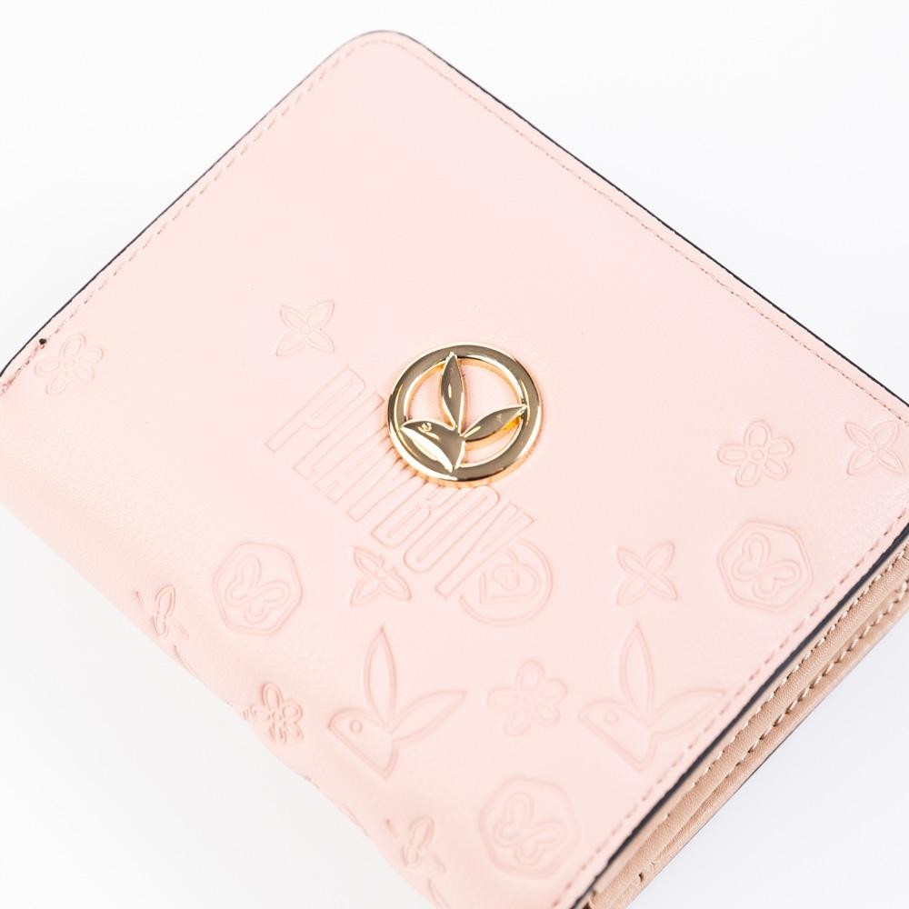 PLAYBOY รุ่น Muse Women's Wallet Bag กระเป๋าสตางค์ใบสั้น รหัส ST-WA251PB109 ปั้มลายโลโก้ มี 2 สี