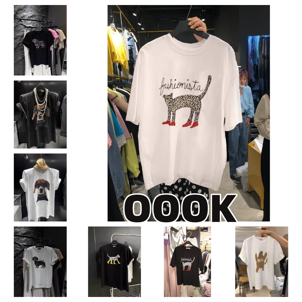[ส่งจากโรงงาน]ออก24ชั่วโมง OOOK PAPA.XQ BREAKFAST FOR CHAMPS TEE🦮(NEW! เสื้อยืดโอเวอร์ไซส์ ลายใหม่ล่าสุด พร้อมส่ง⚡️🔥)