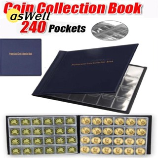 Aswell ที่เก็บเหรียญ, 240 กระเป๋า 10 หน้า ที่เก็บเก็บเก็บเหร…