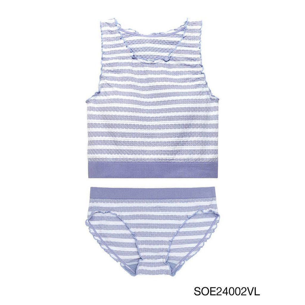 Sabina Bra Tops เสื้อเสริมบราในตัว แถมฟรี! กางเกงใน seamless รหัส SOE24002VL - สีม่วงอ่อน