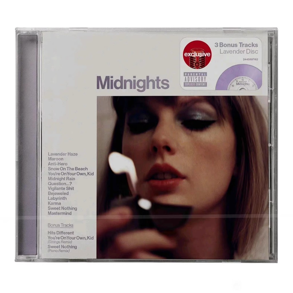บันทึกอัลบั้มเป้าหมาย Taylor Swift Midnights ที่ยังไม่ได้เปิด+โปสเตอร์ YXYY2