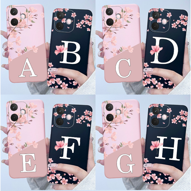 สําหรับ Oppo A5 Pro 5G เคสโทรศัพท์สําหรับ Oppo A5PRO 2025 ดอกไม้ที่สวยงาม TPU ปกแฟชั่นพิมพ์ตัวอักษรซิลิโคนนุ่มกรณี