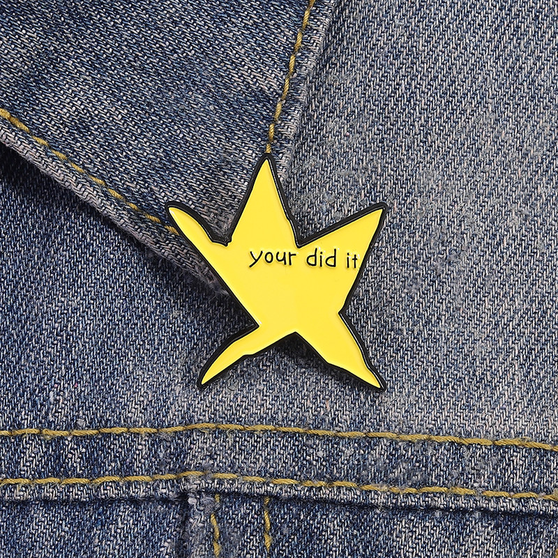ยุโรปและอเมริกา Creative Inspiration You Did ตลก Meme Star เข็มกลัด You Did It แฟชั่นโลหะกระเป๋าเป้สะพายหลัง Badge เสื้อผ้าอุปกรณ์เสริมของขวัญ