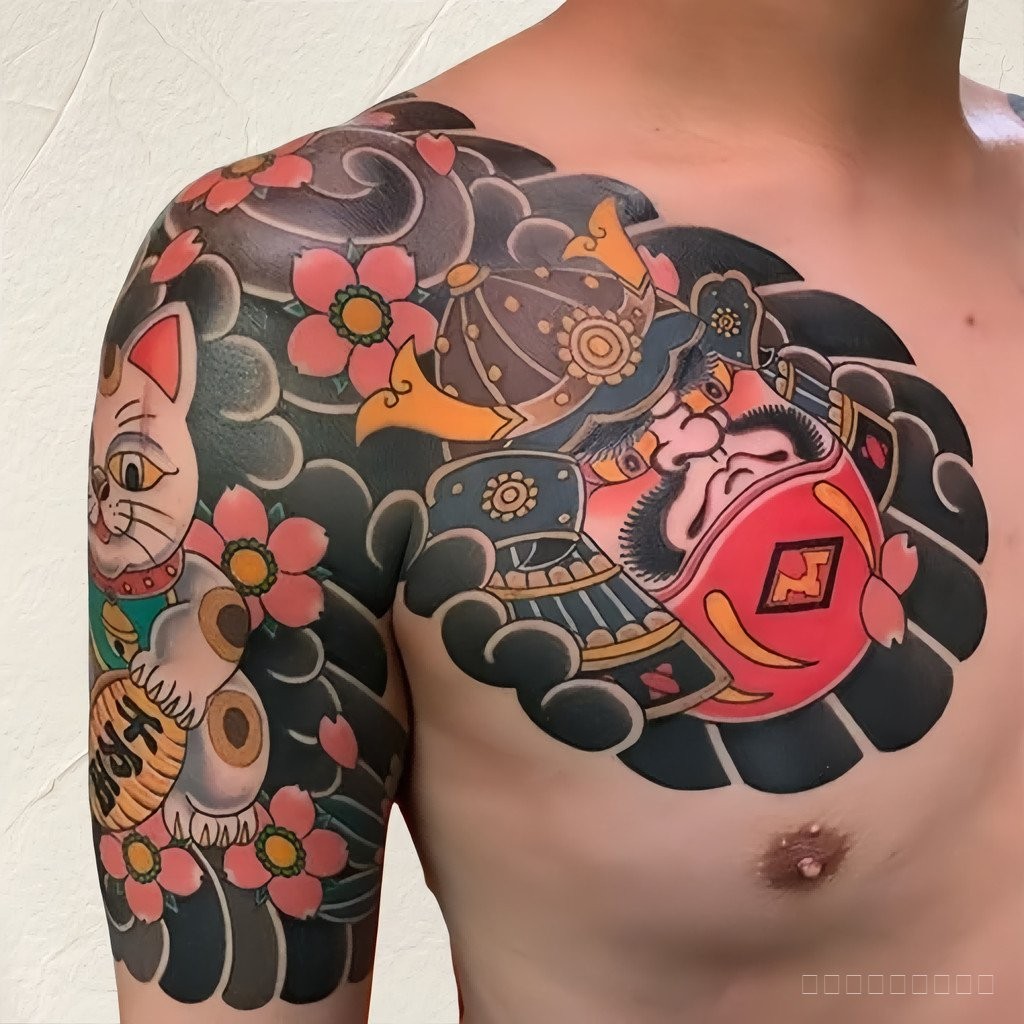 รอยสักสมุนไพร รอยสักปลอม ผู้ชายผู้หญิง สติ๊กเกอร์รอยสัก สไตล์ญี่ปุ่น รอยสักงานปาร์ตี้นักเรียน YO4K