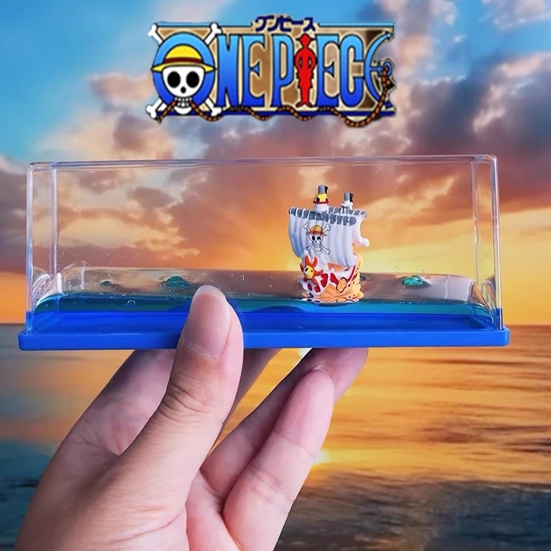 โมเดลวันพีช model One Piece THOUSAND SUNNY Drift Bottle สําหรับตกแต่งโต๊ะ ของขวัญวันเกิด ของขวัญรับป