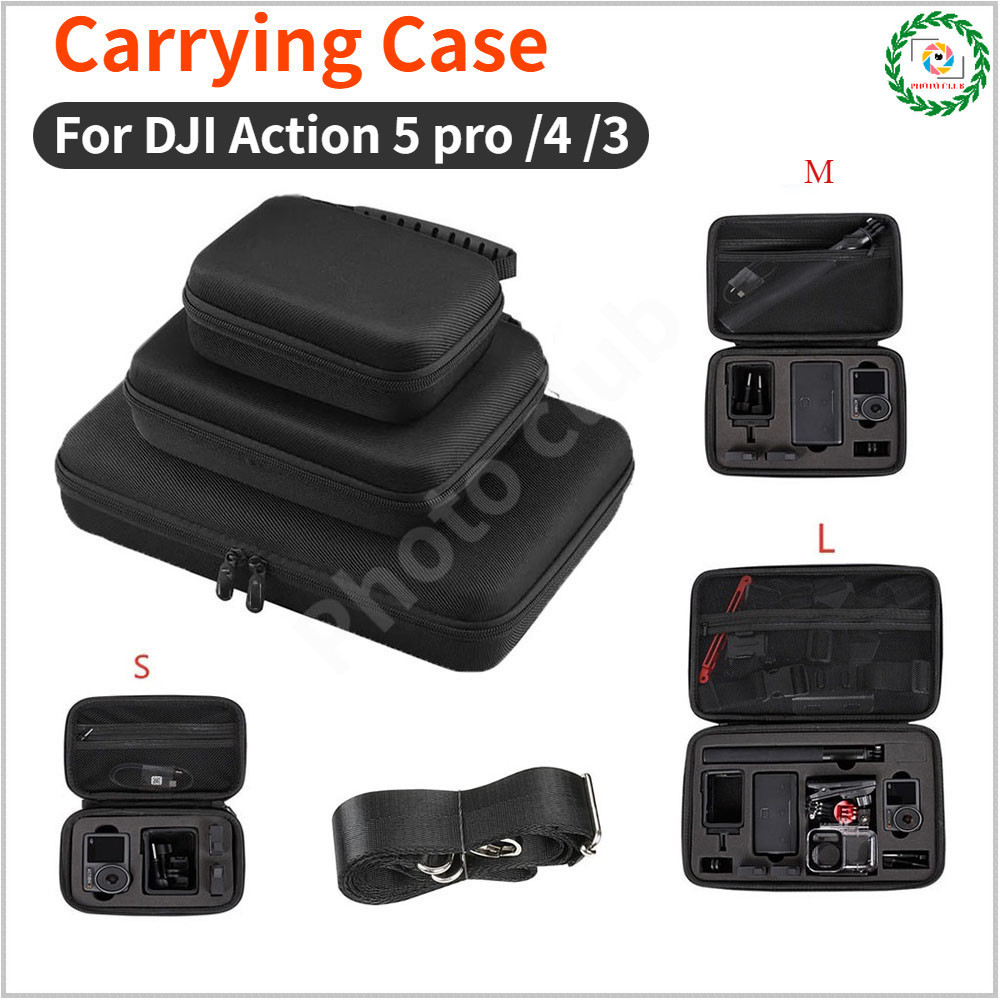 กระเป๋าถือสําหรับ DJI Action 5 Pro/4/3 กรณีกระเป๋ากล้อง Hard Shell DJI Action 5 อุปกรณ์เสริม