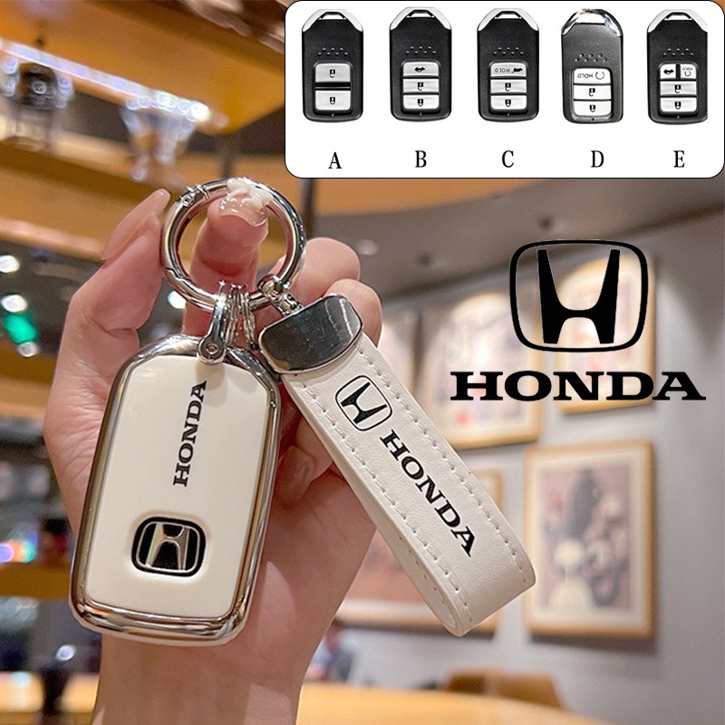 เคสกุญแจรถ HONDA อุปกรณ์เสริมกุญแจอัจฉริยะเหมาะสําหรับ HONDA jazz/HR-V/CR-V/BR-V/city/civic Key Case