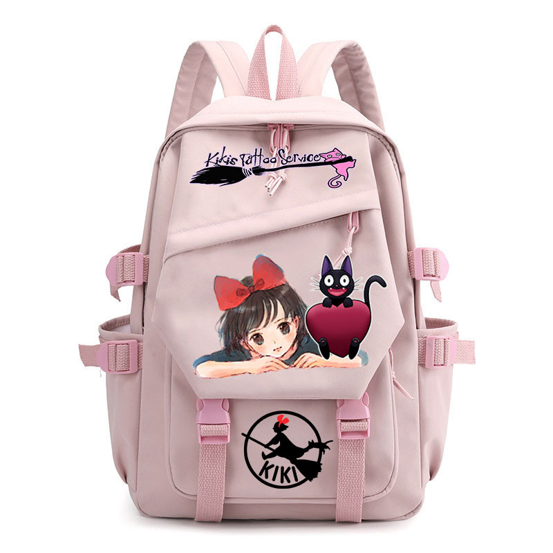 Anime Kikis Delivery Service Backpack กระเป๋านักเรียนของขวัญนักเรียนน่ารักกระเป๋าคอมพิวเตอร์