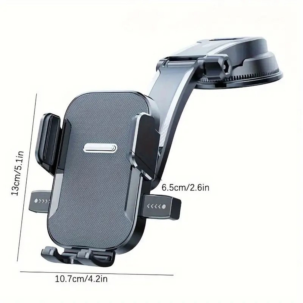 Universal 360ที่วางโทรศัพท์มือถือในรถยนต์ หมุนรถบรรทุกขนาดใหญ่ขยายประเภทถ้วยดูด ติดได้ทั้งหน้าคอนโซลและกระจกรถ ที่วางโทร - รูปที่ 7