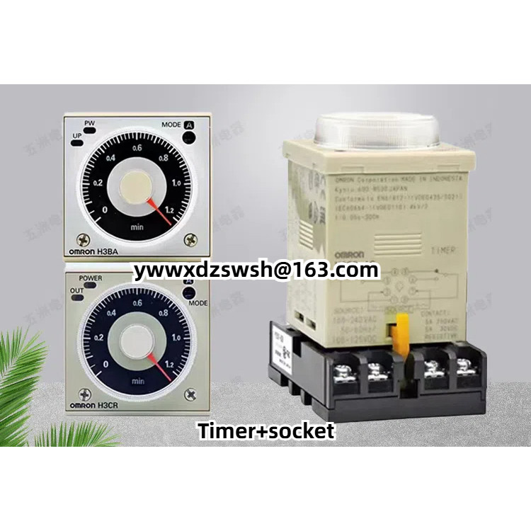 รีเลย์ตั้งเวลา Omron (Timer+Straw) H3BA-N8H H3BA-N H3BA-8 เวลาปรับ DC24AC220V Delay