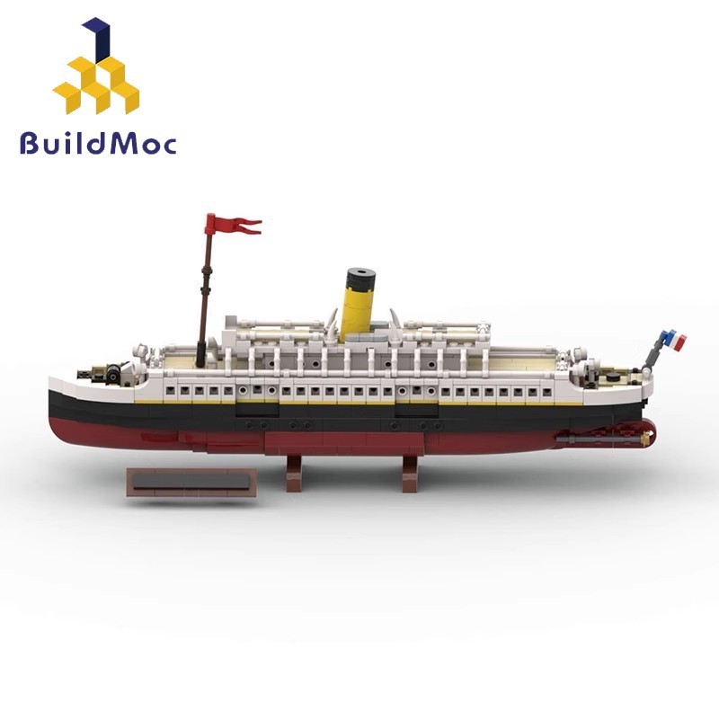 Buildmoc SS Nomadic เรือยอชท์รุ่น creative Titanic building blocks ของเล่นเด็ก 818PCS อิฐ MOC-146032