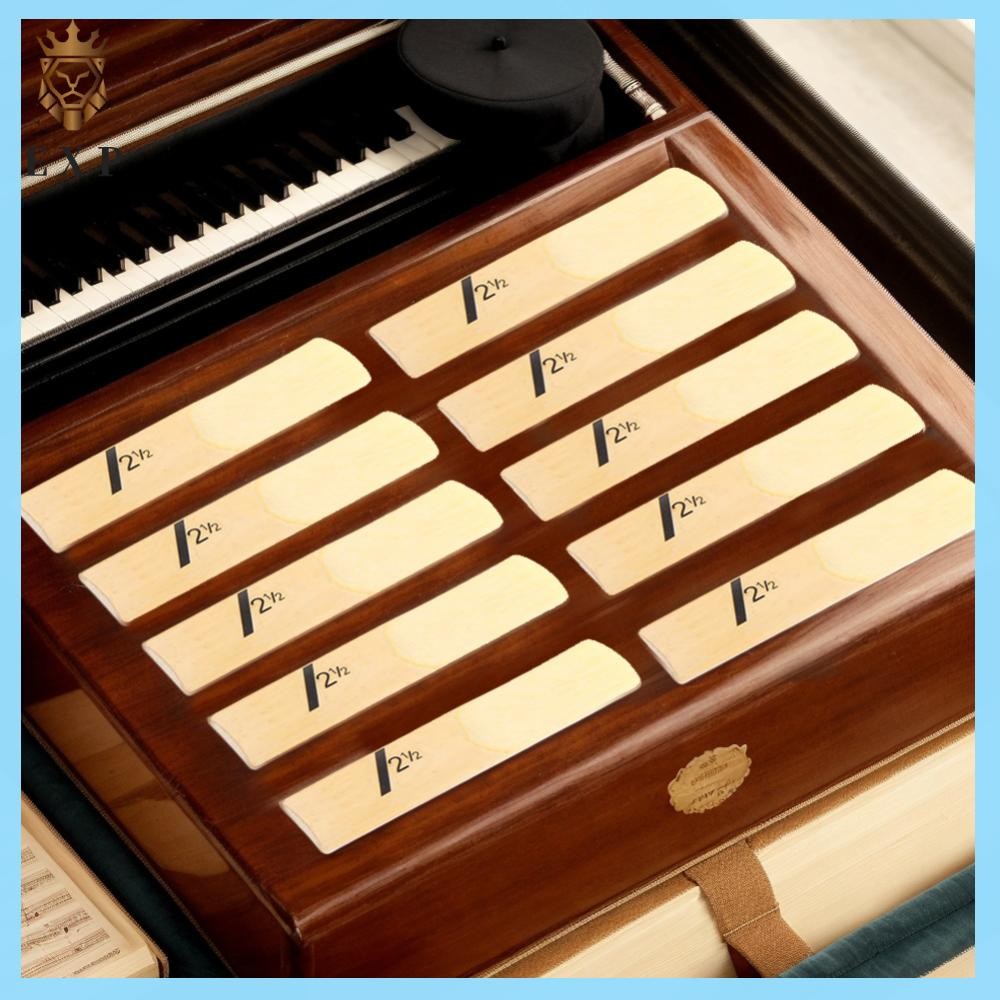 [explosion1.th] 10 Pack Eb Alto Sax Reeds Alto Saxophone Reeds Thinner Reed Tip สําหรับเครื่องเล่น Sax