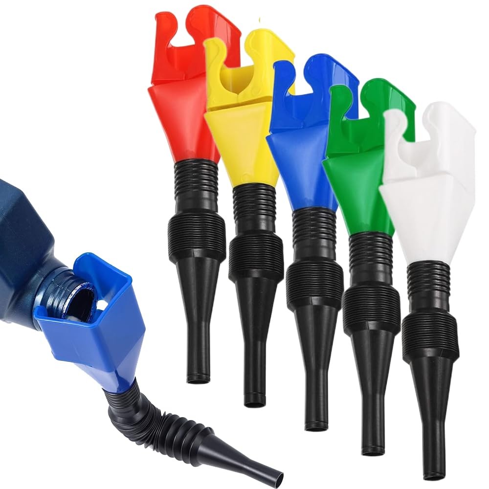 กรวยพับได้แบบล็อกปากขวด Foldable Snap On Funnel สำหรับเติมน้ำมัน น้ำ และของเหลวในรถยนต์