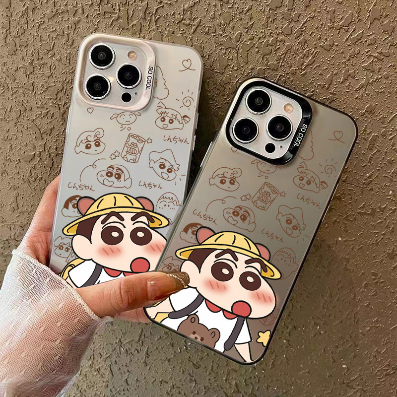 🔥ส่งจากไทย🔥 เคสไอโฟน เข้ากันได้สำหรับ iPhone 15 14 13 12 11 Pro XS Max XS XR X 7P 8P เคส ลายการ์ตูนชินจัง เคสไอโฟนสวยๆ