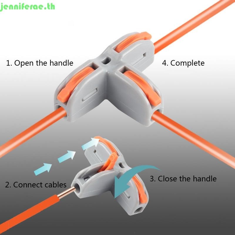 Jenniferae Universal Push-in Terminal Block Quick Wire Connector ขั้วต่อไฟ Led