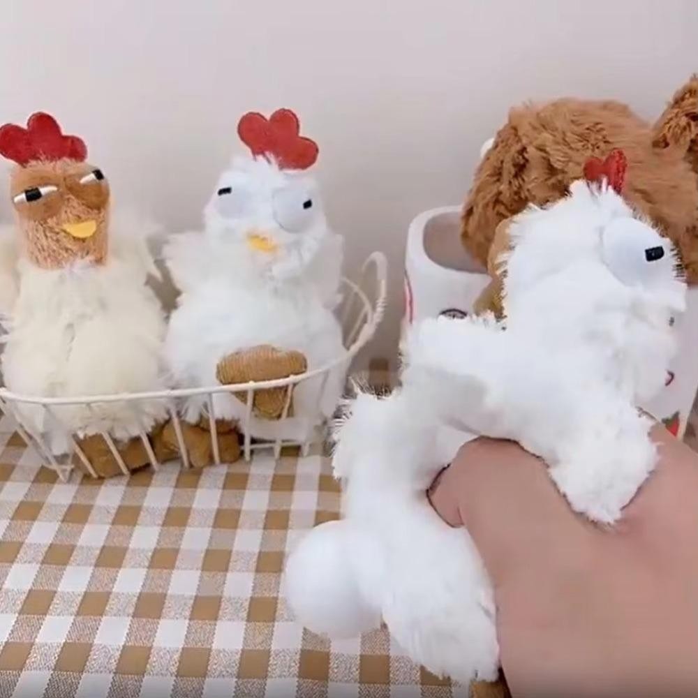 พวงกุญแจตุ๊กตาไก่ ขนาด 12 ซม. สำหรับตกแต่งกระเป๋า Lisar - รูปที่ 3