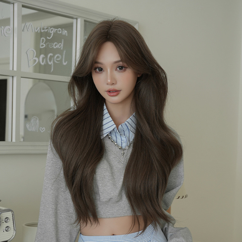 7JHH WIGS วิกผมหญิง Growth Big Wave เส้นใยเคมีจุดกลาง