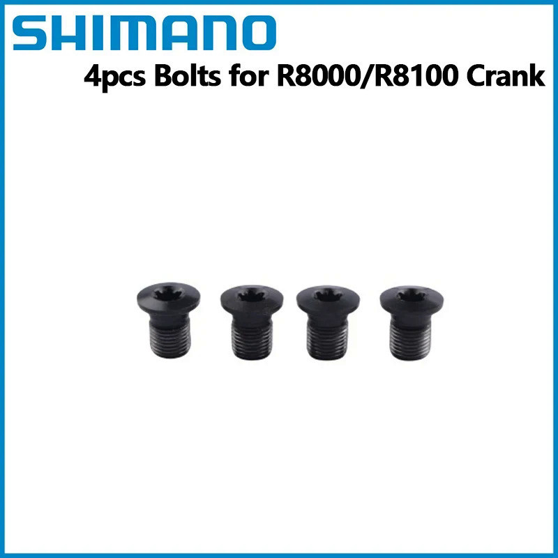 4PCS สกรูสําหรับ SHIMANO R7000 R7100 R8000 R8100 R9100 R9200 Crankset แผ่นเดียวเล็บ Chainring แผนที่