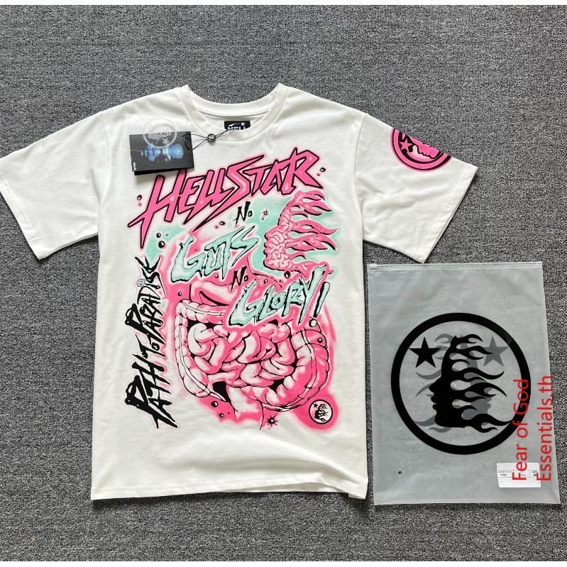 เสื้อยืดคอกลม แขนสั้น ผ้าฝ้าย พิมพ์ลาย Hellstar Pink Body ขนาดใหญ่ สําหรับผู้ชาย และผู้หญิง
