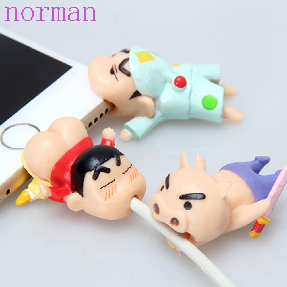 Norman ตัวถนอมสายชาร์จ สายหูฟัง Type C ลายการ์ตูนชินจัง