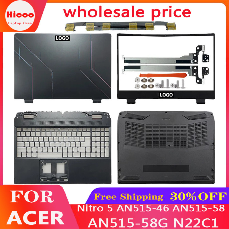 ใหม่สําหรับ Acer Nitro 5 AN515-46 AN515-58 AN515-58G 51R3 52SM 50J2 N22C1 LCD ปกหลังด้านหน้า Bezel P