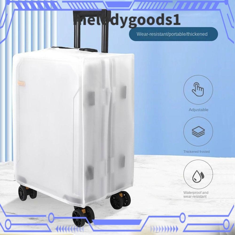 Melodygoods1 ผ้าคลุมกระเป๋าเดินทาง EVA กันน้ํา กันฝุ่น 16-28 นิ้ว