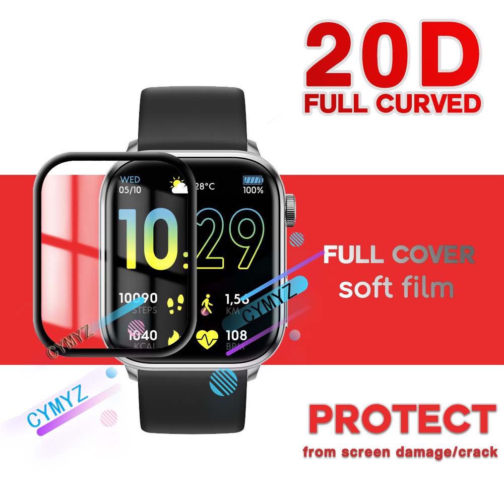 Ice-watch ICE Smart Two 1.96 ฟิล์มป้องกันฟิล์มสําหรับ ICE Smart Two 1.96 ตัวป้องกันหน้าจอ 5D โค้งตัวป้องกันหน้าจอแบบนุ่ม