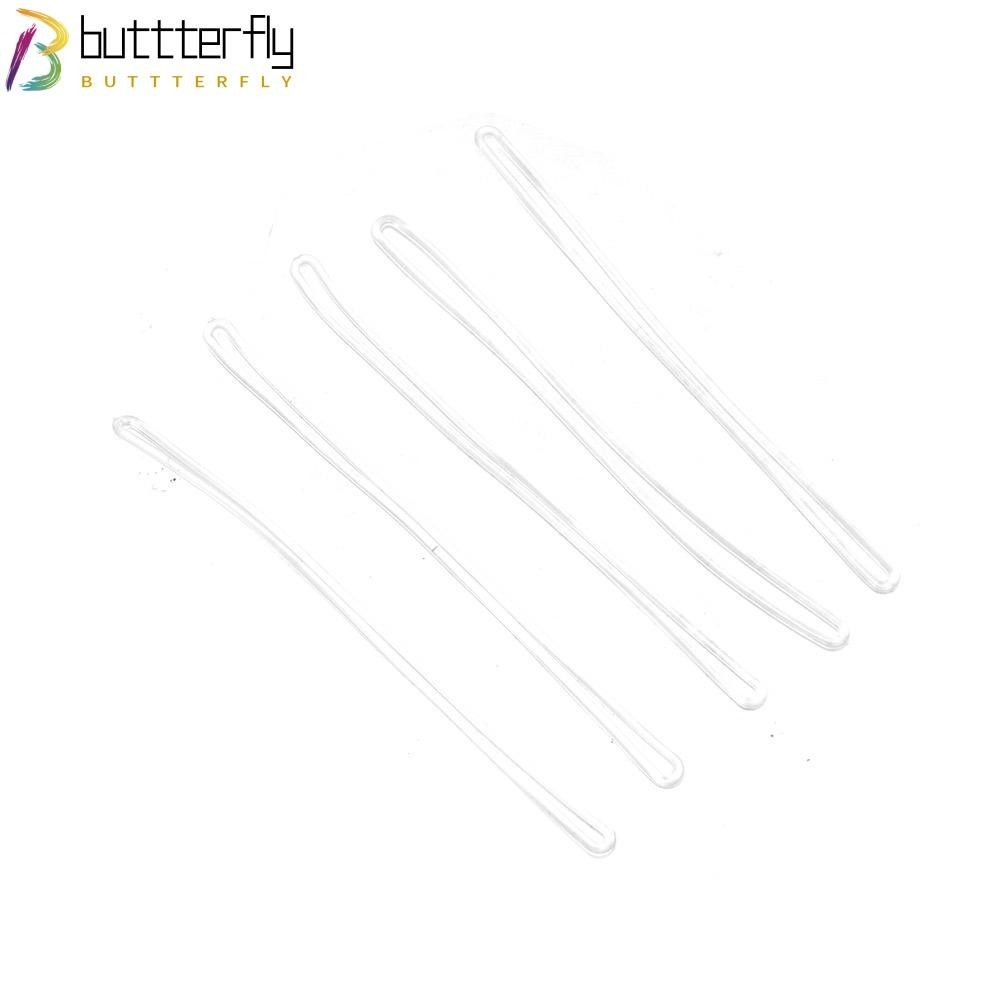 Buttterfly สายรัดกระเป๋าเดินทาง PVC พลาสติกใส 6 นิ้ว สําหรับสํานักงาน 30 ชิ้น