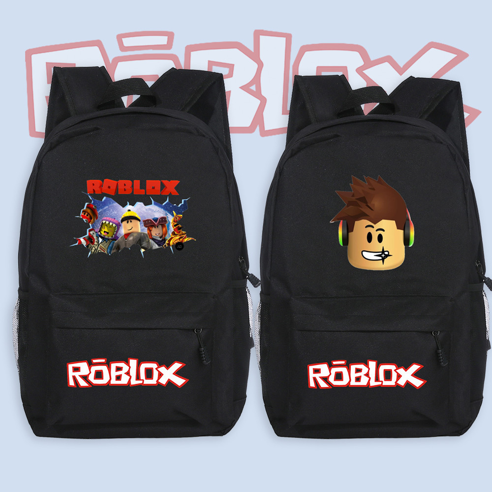 Roblox กระเป๋าเป้สะพายหลัง กระเป๋านักเรียน ลายการ์ตูน Roblox ความจุขนาดใหญ่ สําหรับเด็กประถม และมัธยม