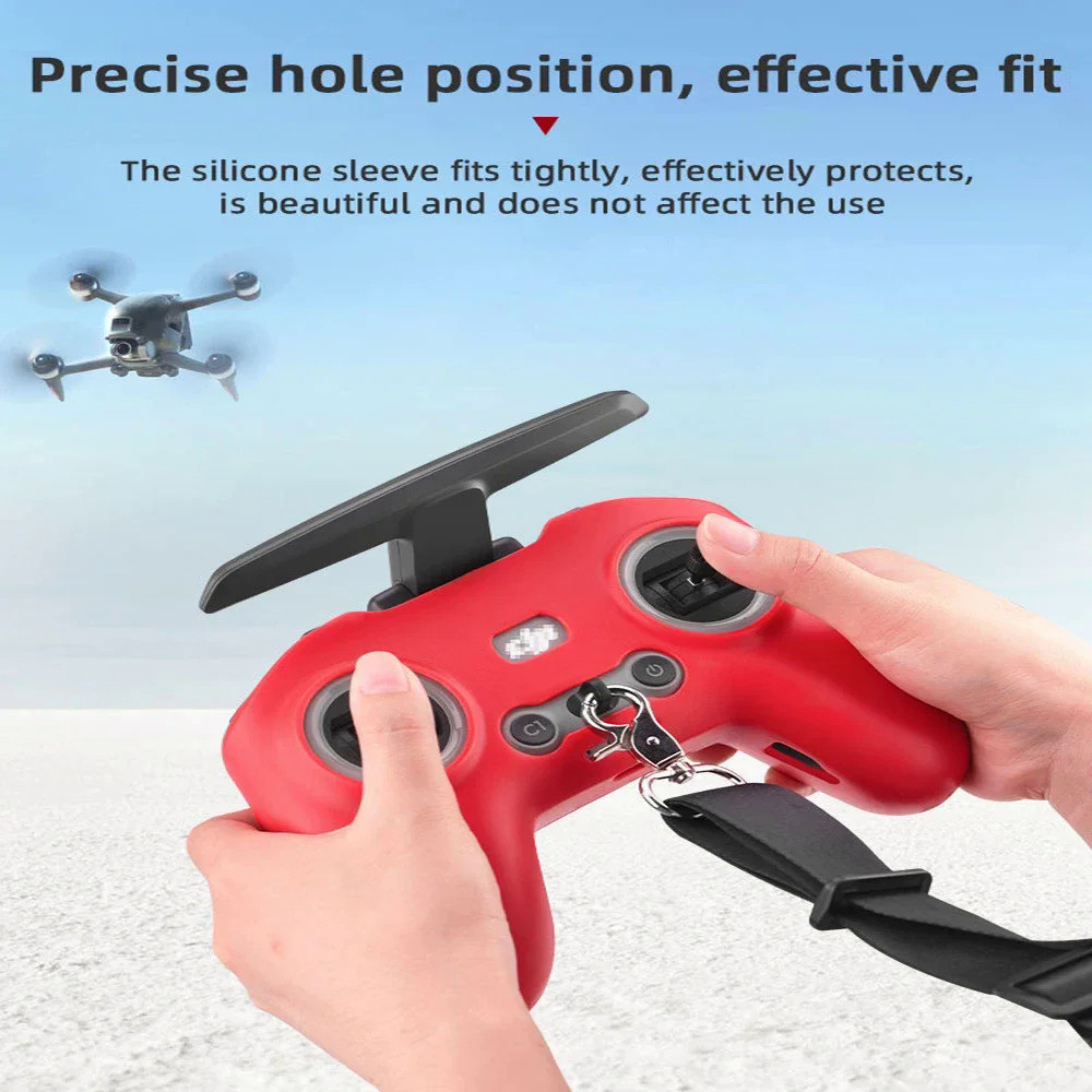 ปลอกซิลิโคนป้องกันรอยขีดข่วนป้องกันกรณีเปลือกนุ่มสําหรับ DJI AVATA 2 / 1 FPV รีโมทคอนโทรล 3 / 2 อุปกรณ์เสริม
