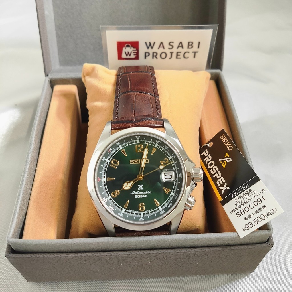 [Authentic★Direct from Japan] Unused SEIKO PROSPEX ALPINIST Limited model SBDC091 Automatic Date green SS Men นาฬิกาข้อมือ