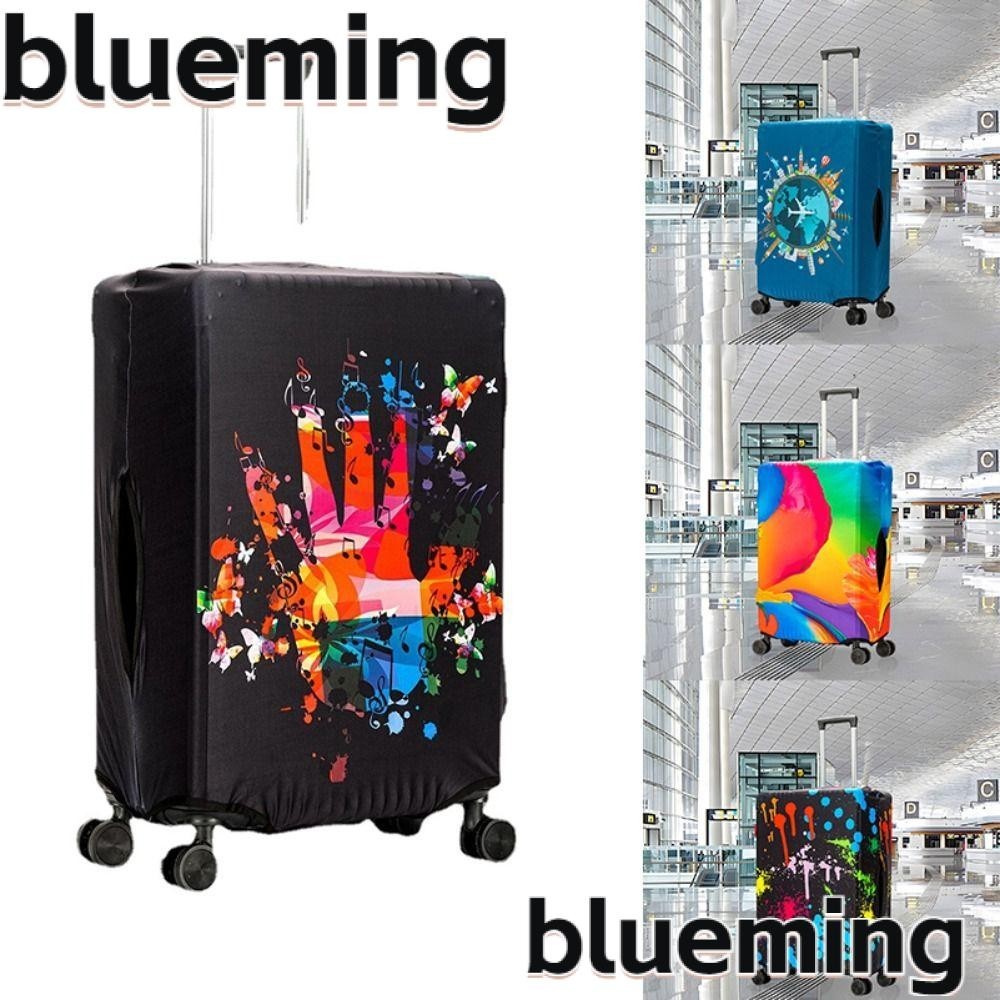 Blueming2 ผ้าคลุมกระเป๋าเดินทาง ผ้าโพลีเอสเตอร์ แบบยืดหยุ่น กันฝุ่น หนา 20-29 นิ้ว