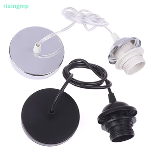 [risingmp] Retro E27 โคมไฟผู้ถือ 1m/1.5m ลวดโคมไฟเพดานผู้ถือซ็อกเก็ตโคมไฟฐานสําหรับจี้ไฟ