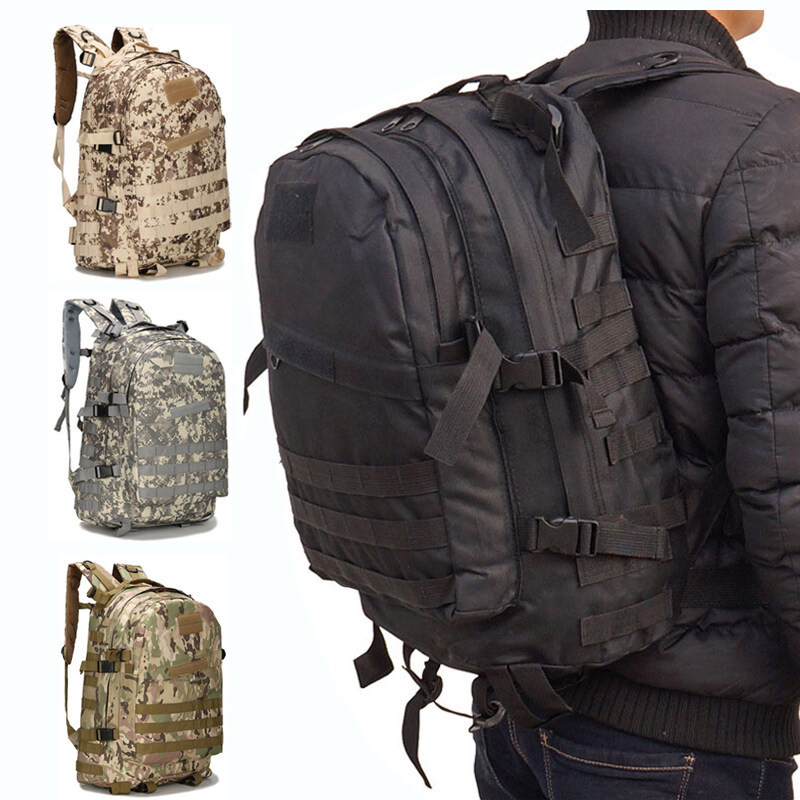 45L 3D Outdoor Backpack กระเป๋าเป้  กระเป๋าเป้แม่ลูก กระเป๋าเดินป่า ของแท้ผ้าสนามแบบหนากันน้ำ มีสินค้าพร้อมส่ง คุณภาพดี