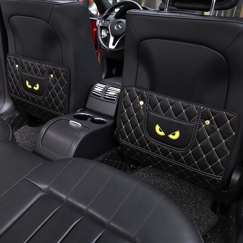 [ใหม่] แผ่นหนัง PU กันน้ํา กันเตะ สําหรับเบาะหลังรถยนต์ 1 ชิ้น - รูปที่ 5