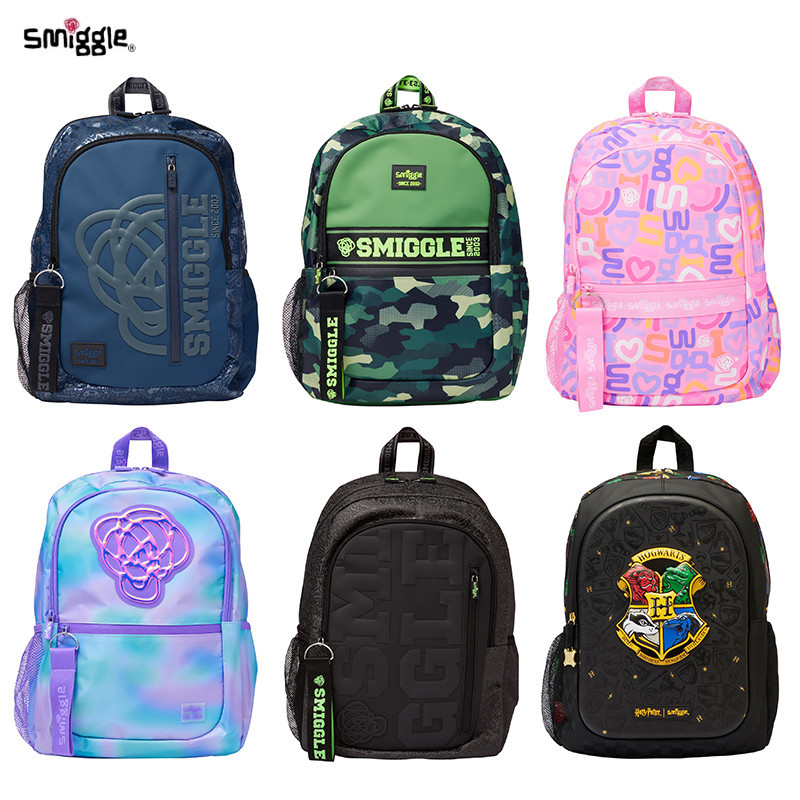 ออสเตรเลีย smiggle พลัสขนาดกระเป๋านักเรียนโรงเรียนประถมศึกษาและเด็กกระเป๋าเป้สะพายหลัง