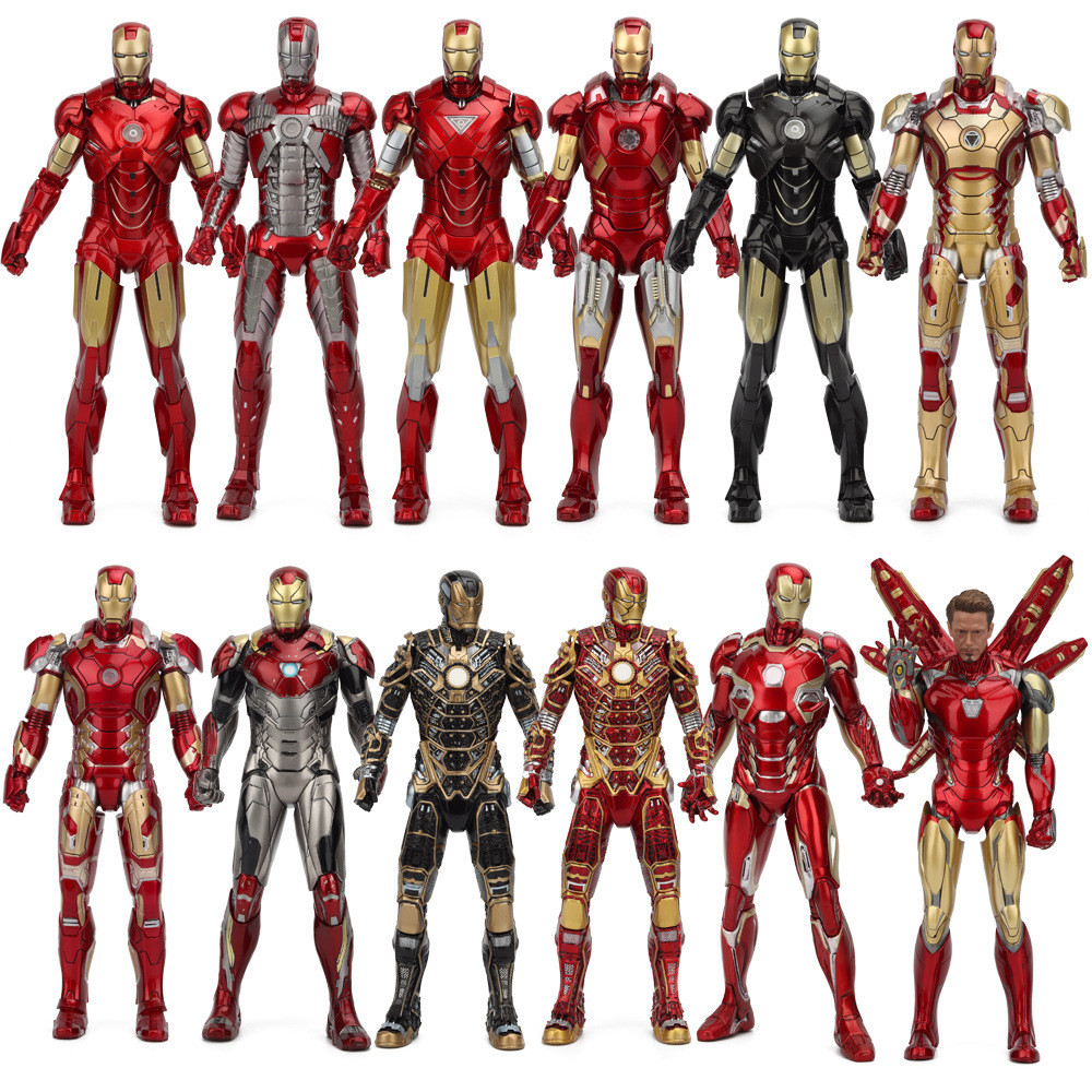 1/6 Iron Man Full Set Armor Model Figure PVC Static Jewelry Avengers