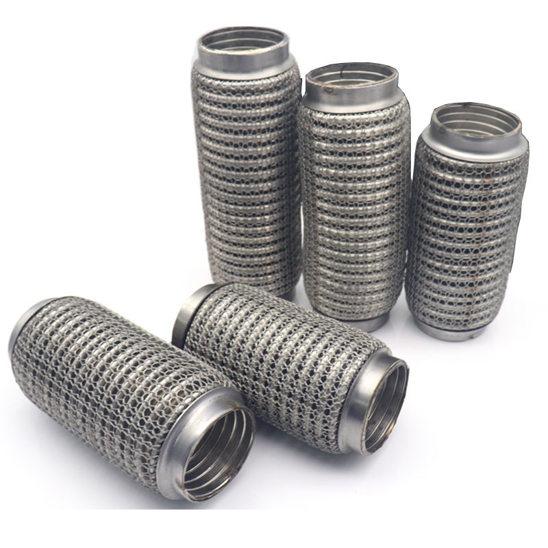 60 มม.รถ Auto Exhaust Flex ท ่ อสูบลมสแตนเลสเชื ่ อมยืดหยุ ่ น Joint Repair Tube สําหรับ Muffler ตาข ่ ายขยายท ่ อ