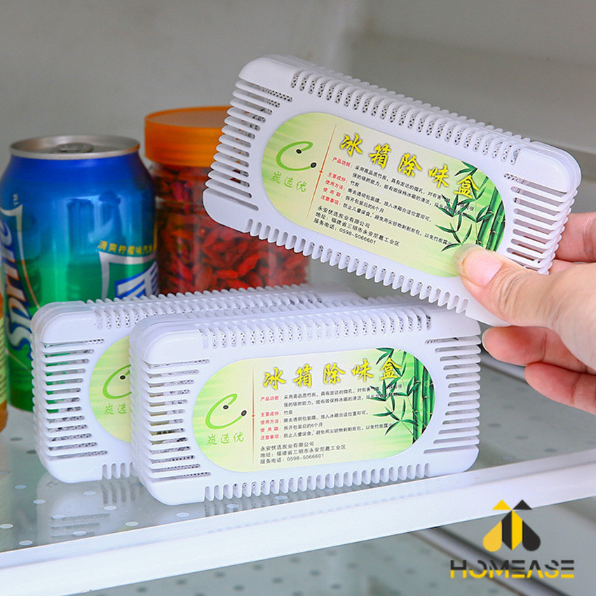 HA กล่องถ่านไม้ไผ่กําจัดกลิ่นสําหรับตู้เย็น  Deodorant box ราคา ถูกที่สุด ดีลบีเคเค แกลเลอรีภาพที่ 2