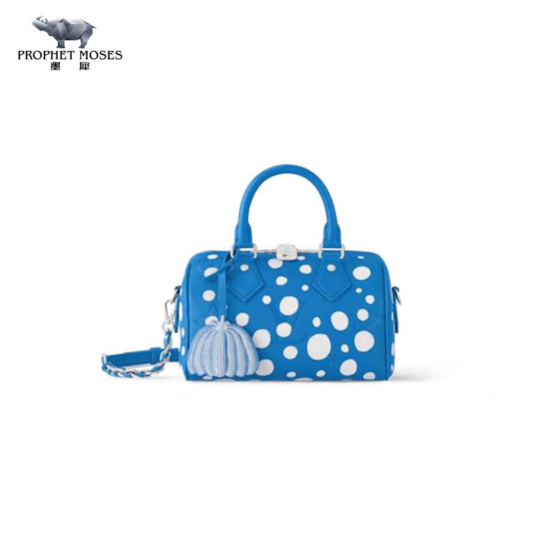 Moxi Louis Vuitton/Louis Vuitton 2023 New Women's SPEEDY 20 Wave Point Zipper Handbag Shoulder Bag M46425
