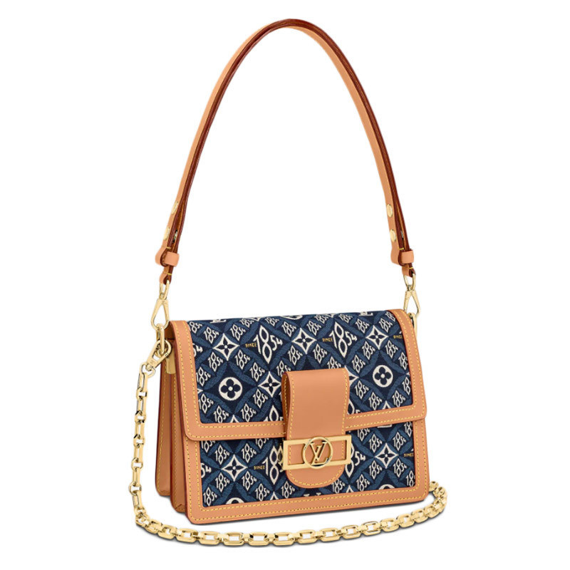 LV/Louis Vuitton New Women's DAUPHINE Medium Chain Bag Single Shoulder Diagonal Straddle M57499