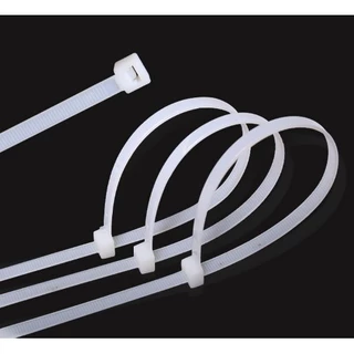 เคเบิ้ลไทร์ Cable Tie สายรัดไนล่อน สีขาว เข็มขัดรัดสาย หนวดกุ้ง