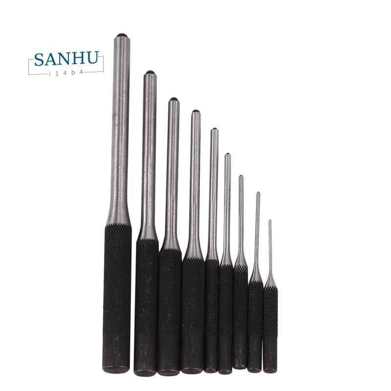 【sanhui14b4 】 9 ชิ ้ น Set-Up Punch Round Punch ชิ ้ น Roll Pin Punch ชุดเครื ่ องมือ