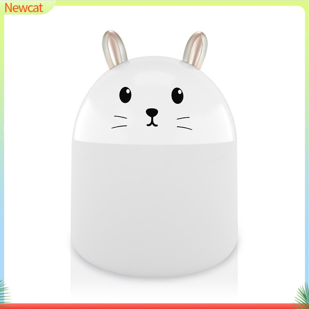 {Newcat } Mini Ambient Light Rabbit Car Humidifier USB Powered Aroma Diffuser เครื ่ องฟอกอากาศ