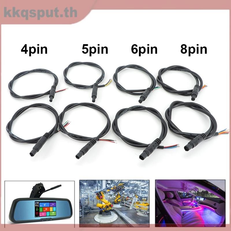 Diy 4/5/6 pin core แจ็ครถ DVR กล้องสายต่อ HD Monitor รถด้านหลัง/Back Up กล้องสายชายหญิงปลั๊กสายไฟ THK2