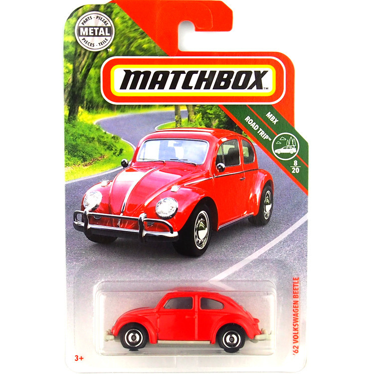 2019 Matchbox Matchbox Matchbox Matchbox City Hero Car สีแดง 62 Volkswagen Beetle