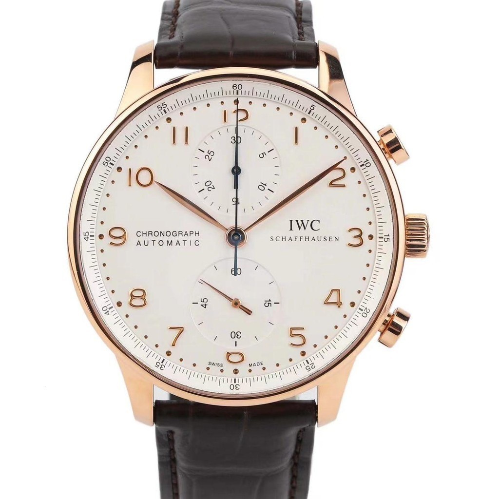Iwc IWC โปรตุเกส Chronograph Automatic Mechanical Men 's Watch IW371480