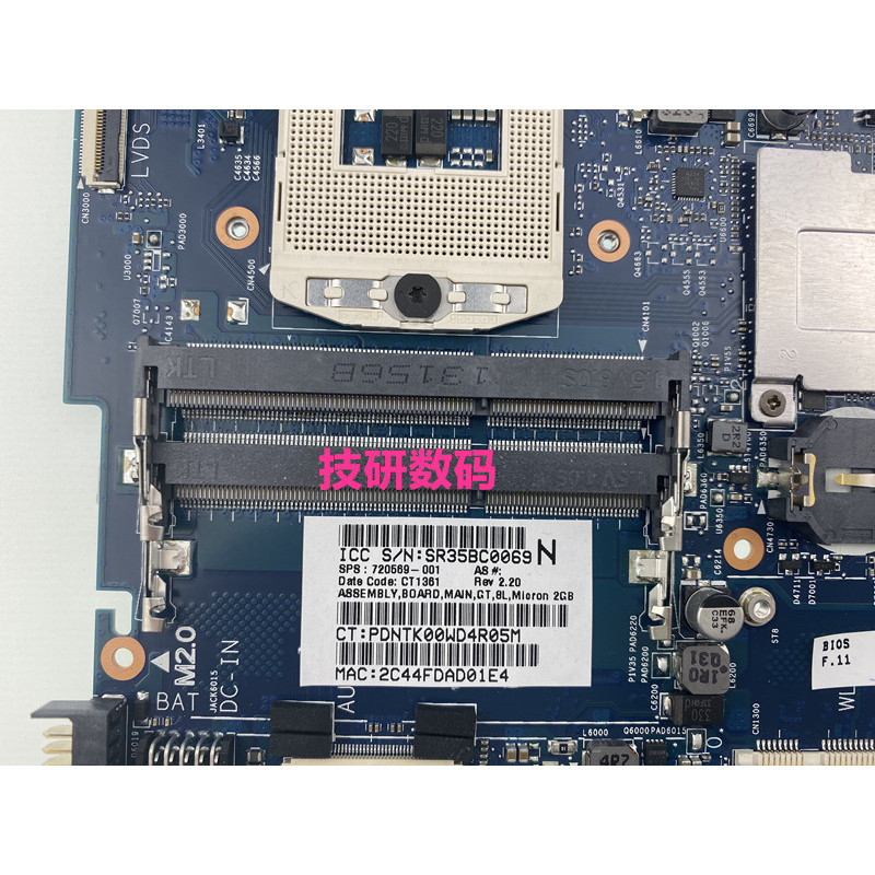 เมนบอร์ดโน้ตบุ๊ก HP envy 15-J 720569-501 720569-601 750M 2G HM87