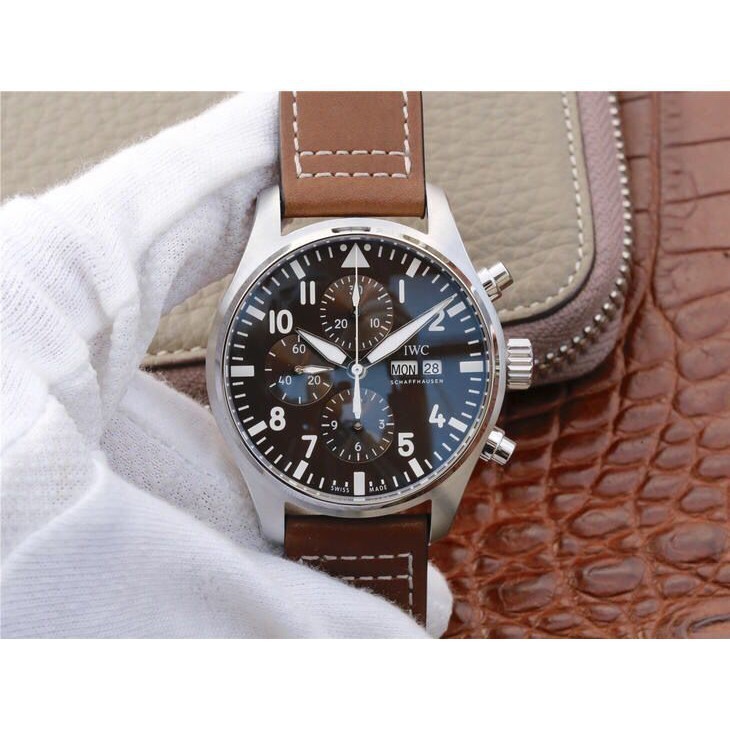 Iwc_ นาฬิกาผู้ชาย pilot series chronograph Mens mechanical watch ZF factory